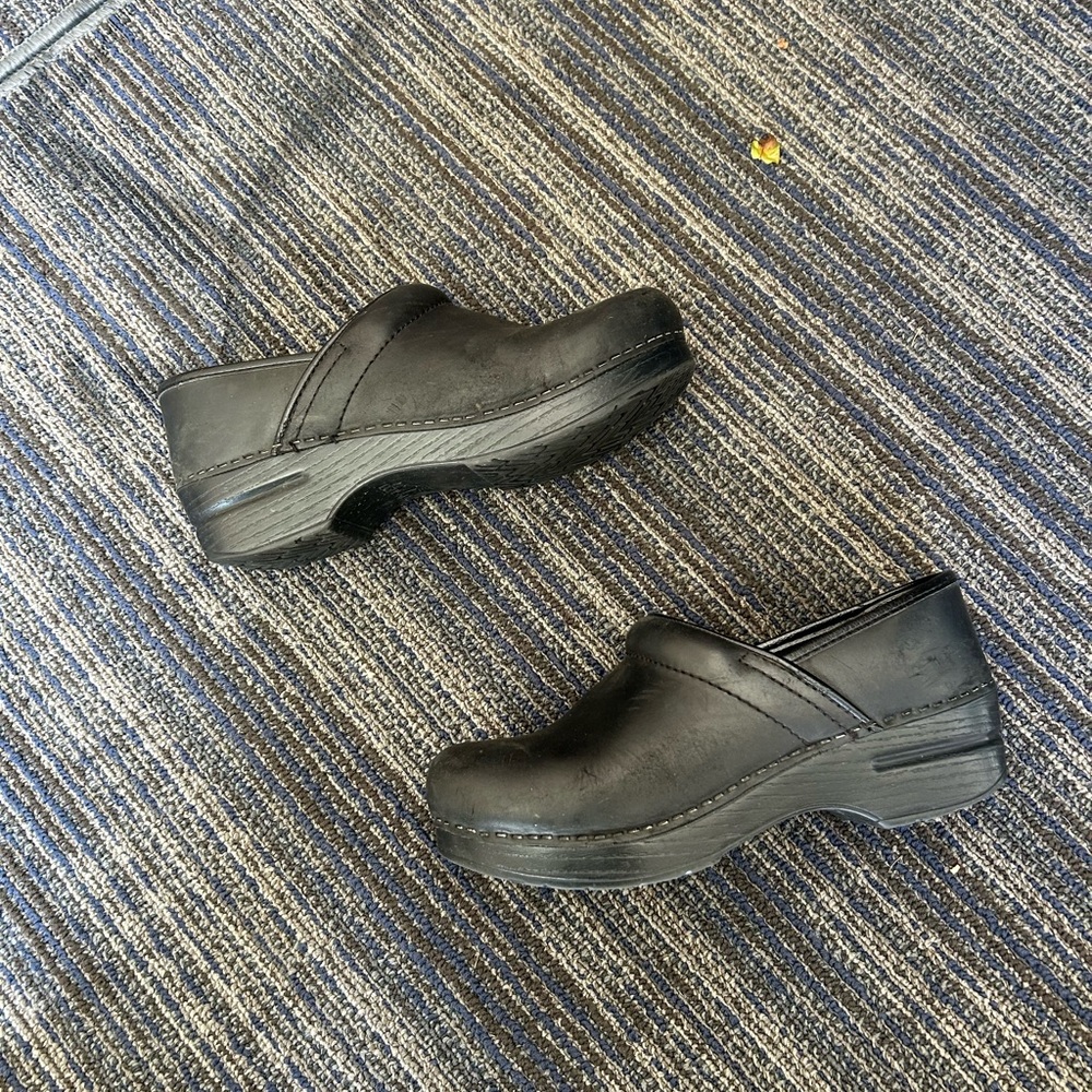 Dansko Black Slip-On Clogs